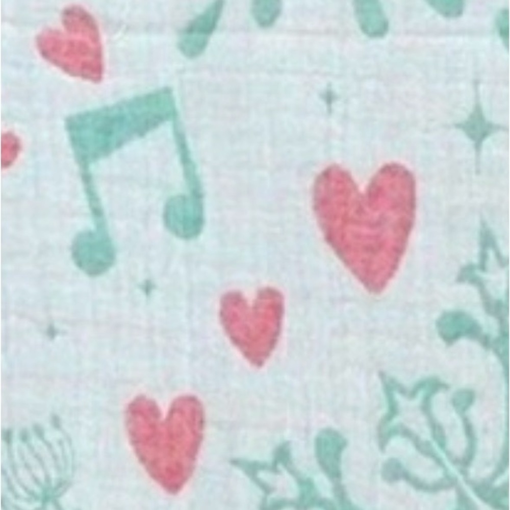 Christmas Bells Music + Woodland Reversible 2 Sides Organic Cotton Weave Throw - Picture 3 of 16